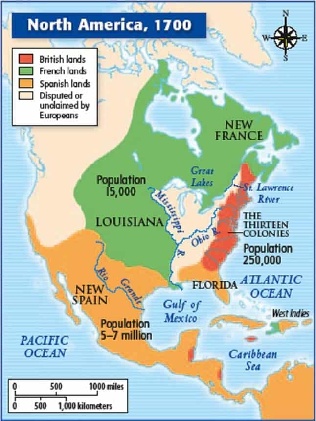 North America Language Map