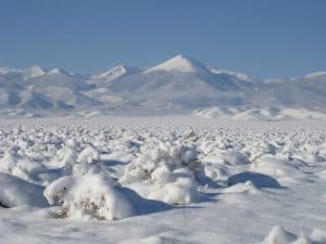 Deserti freddi Ottieni la coltre di neve