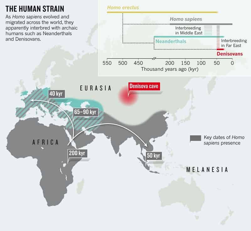 Top 17 Neanderthal Facts Language Behavior History   Neanderthals Range Map 300x276 