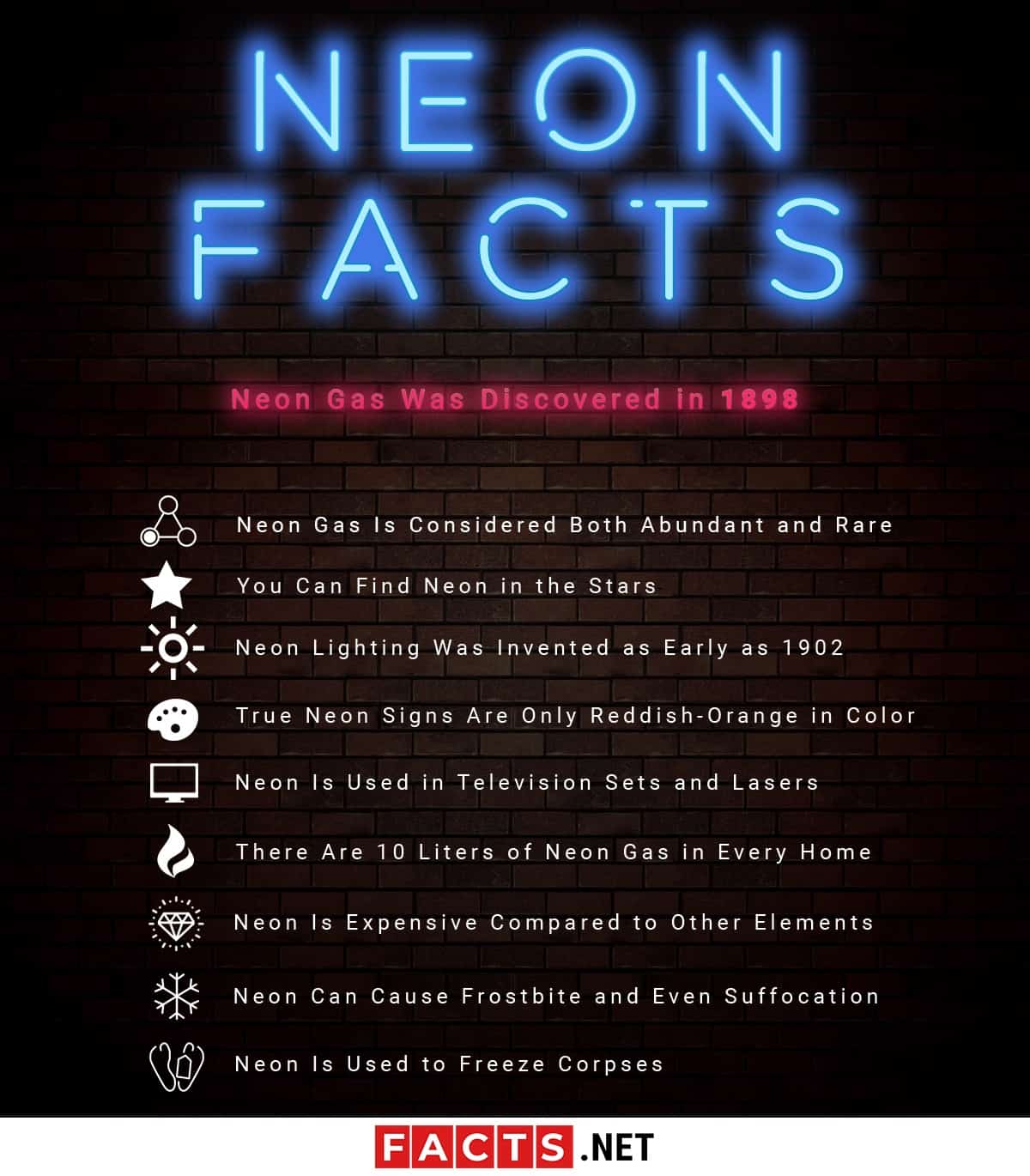 Top 11 Facts about Neon Discovery, Color, Uses & More