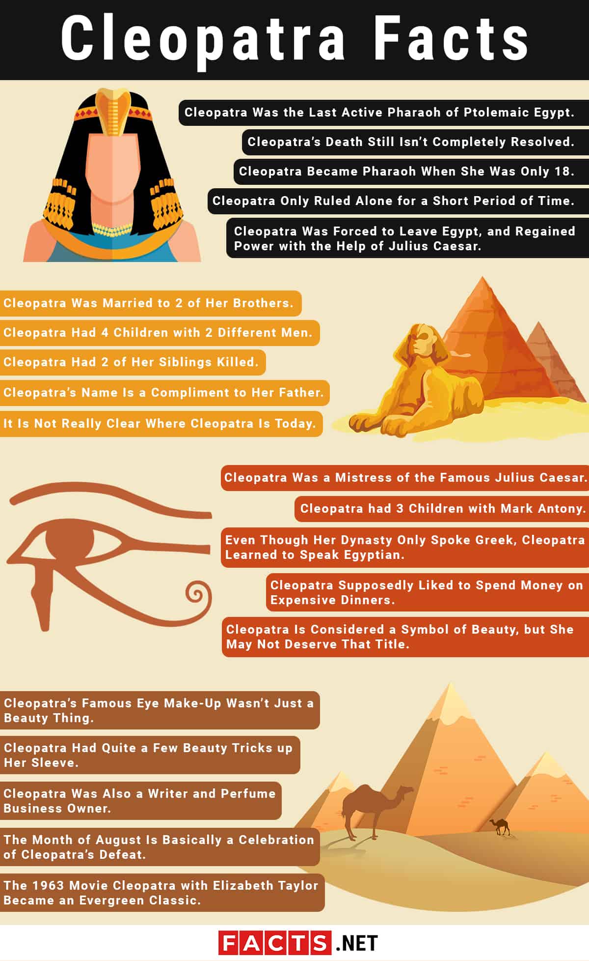 Top 20 Cleopatra Facts - Reign, History, Death & More | Facts.net