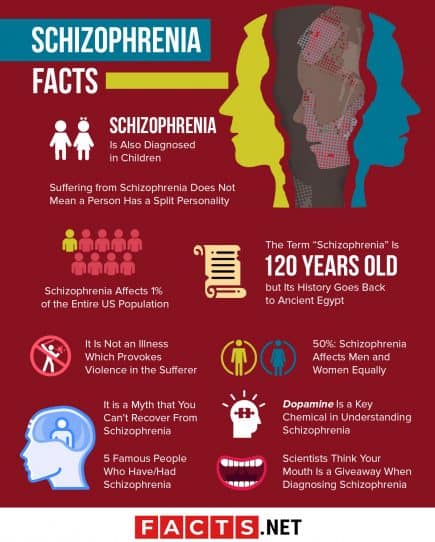 Top 10 Schizophrenia Facts - Symptoms, Types, Causes & More- Facts.net