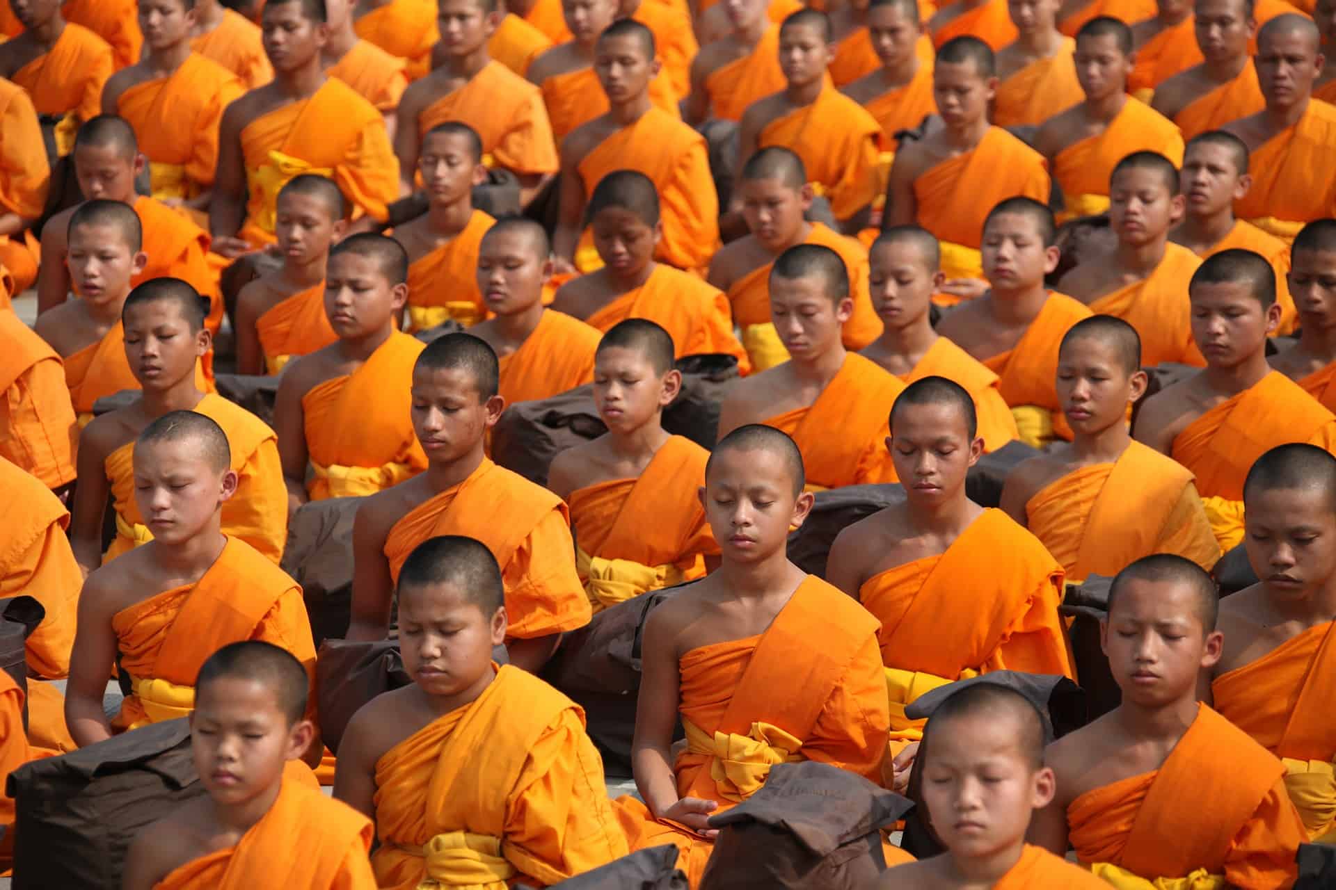 thailand monk students, thailand facts