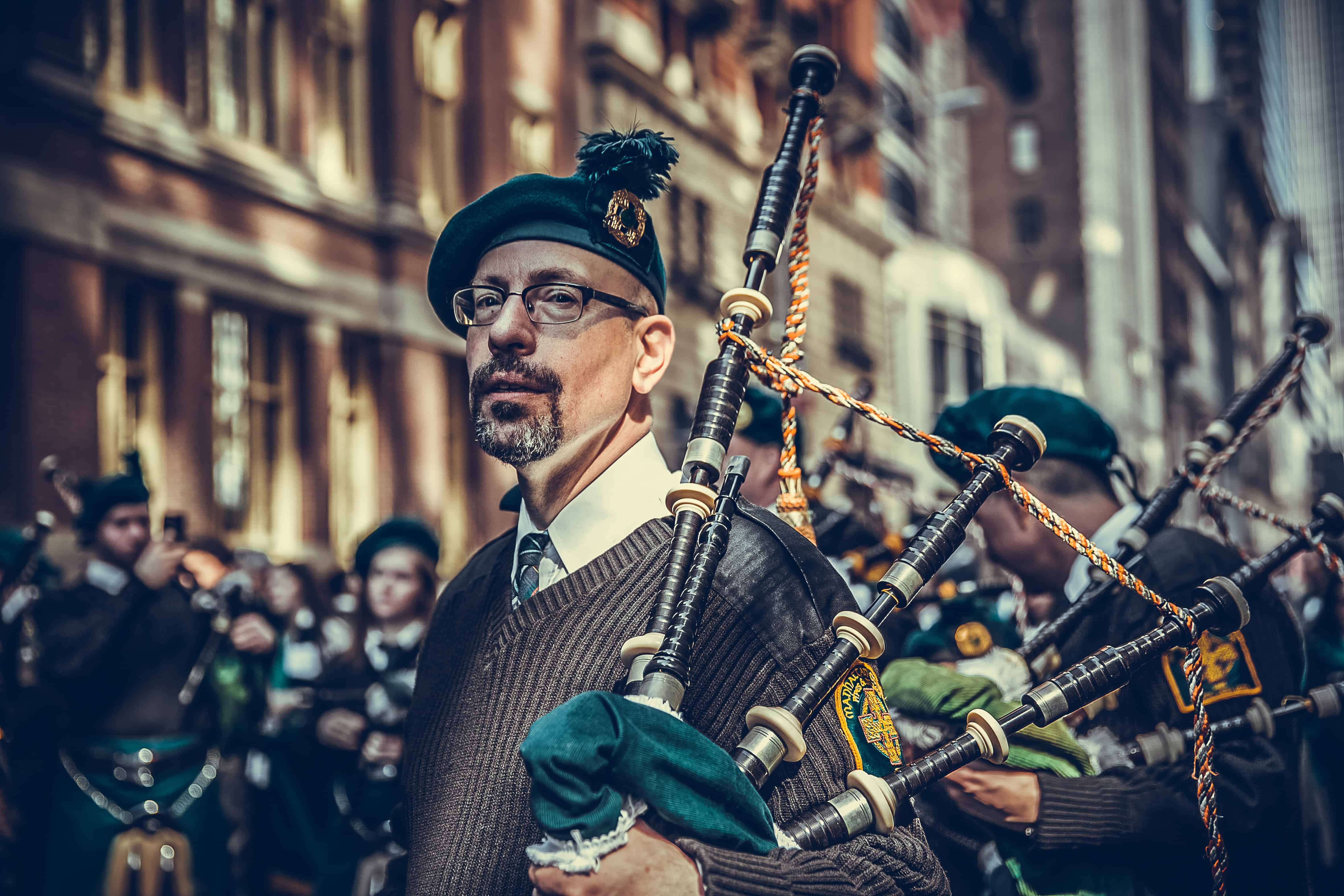 local bagpipe players