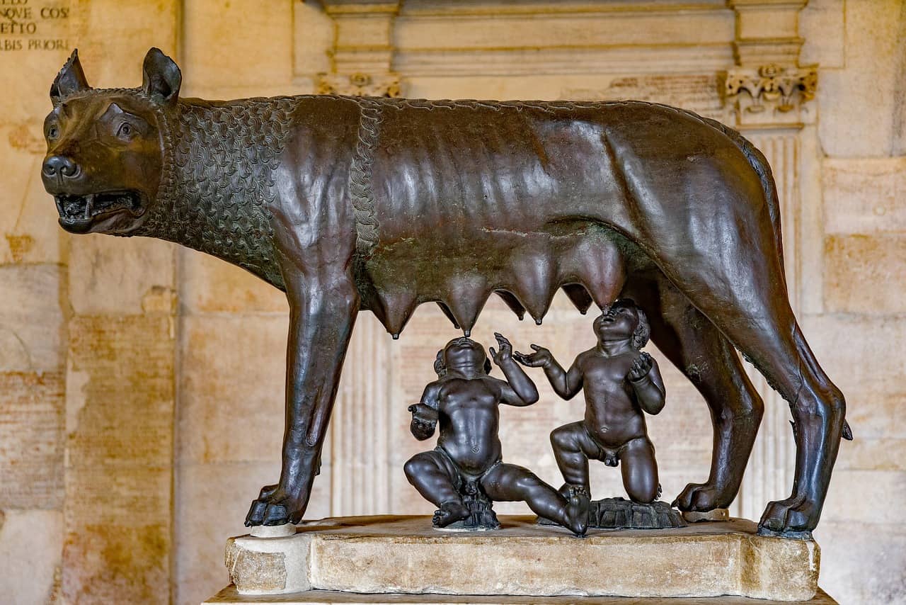 rome, statue, wolf facts