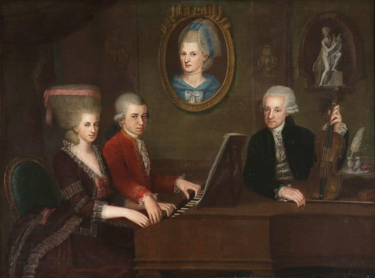 Mozart Facts, Mozart and family