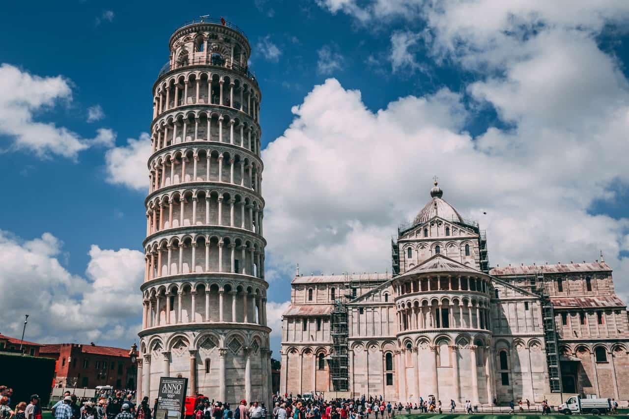 Leaning Tower Of Pisa In Italy 