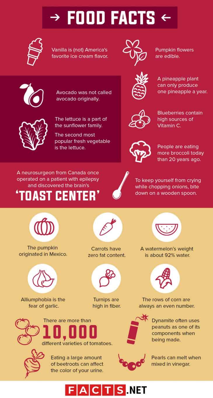 122 Delicious Food Facts That Will Make You Hungry For More | Facts.net