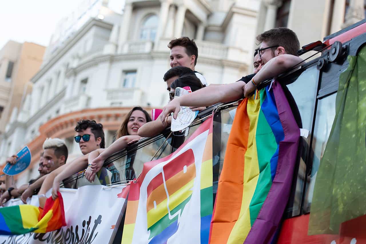 pride march in spain