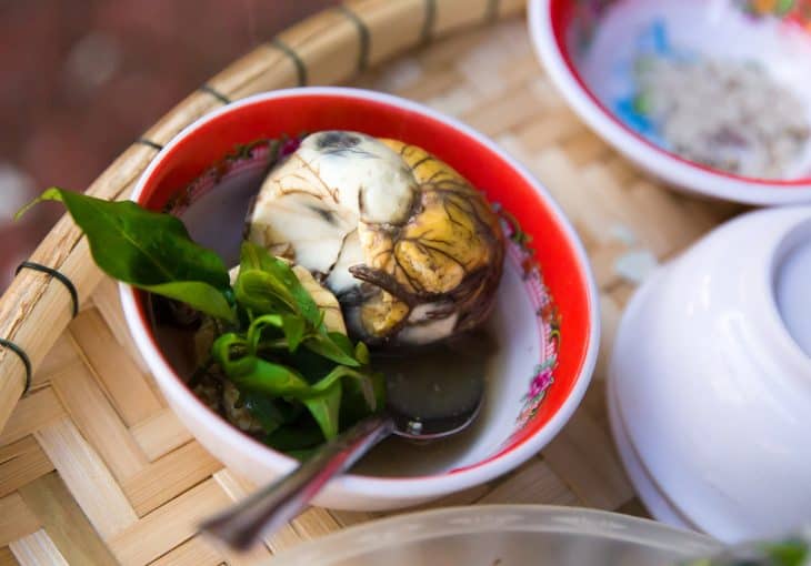 Balut in a bowl