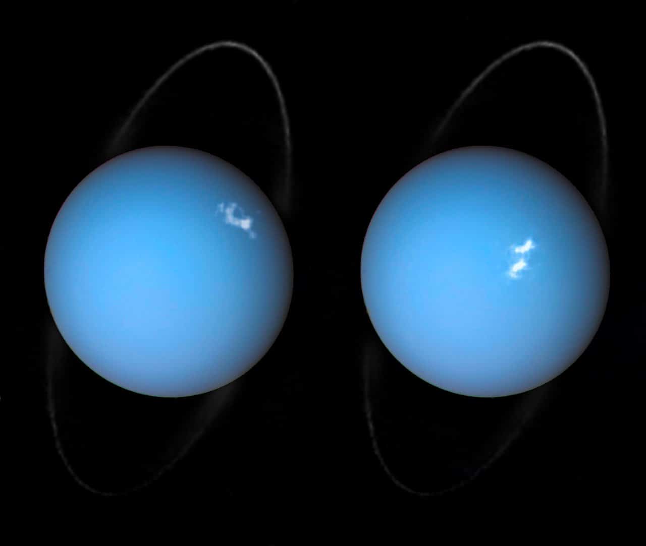 Uranus, poollicht, magnetisch veld