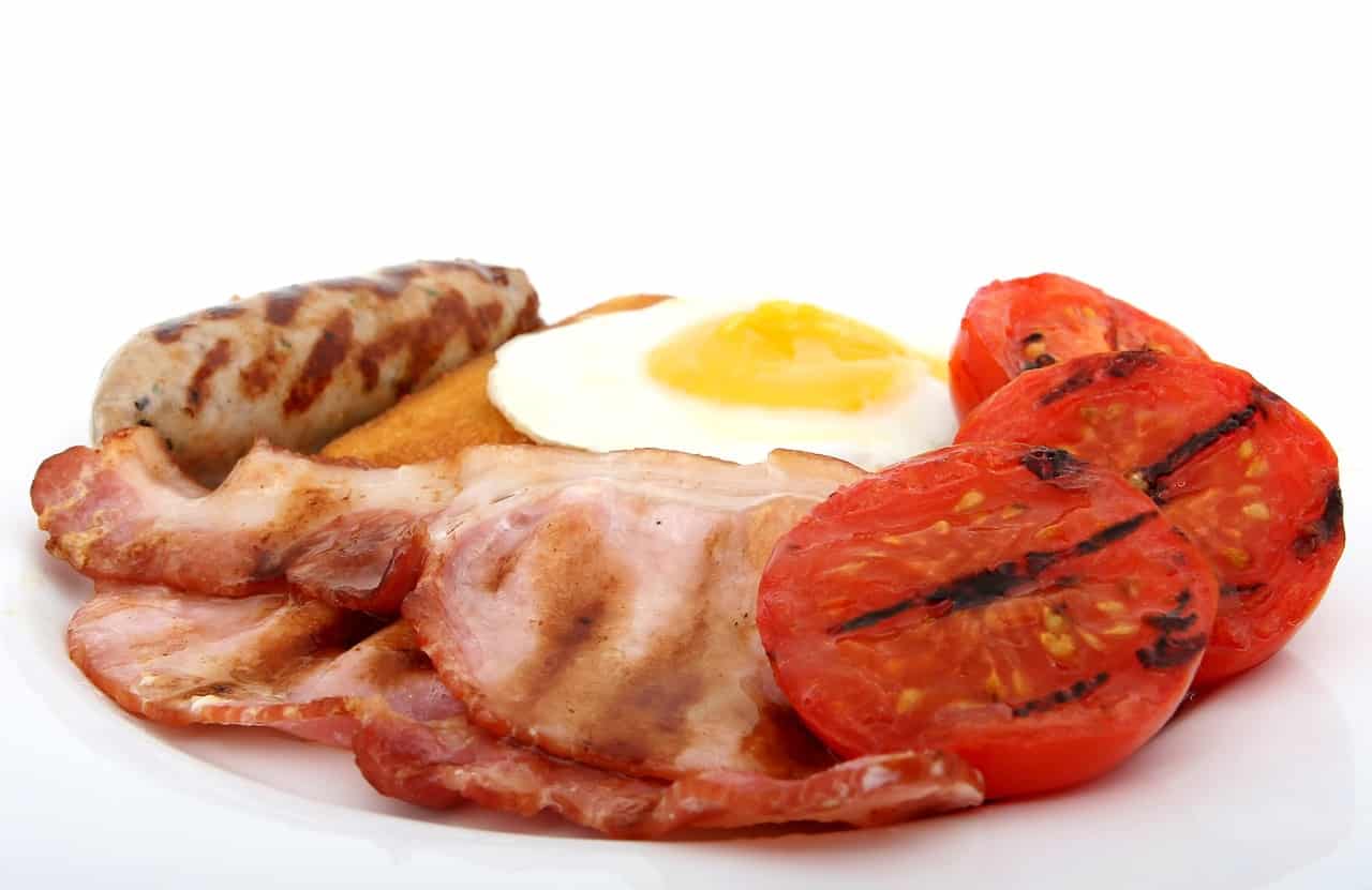 bacon, egg, breakfast