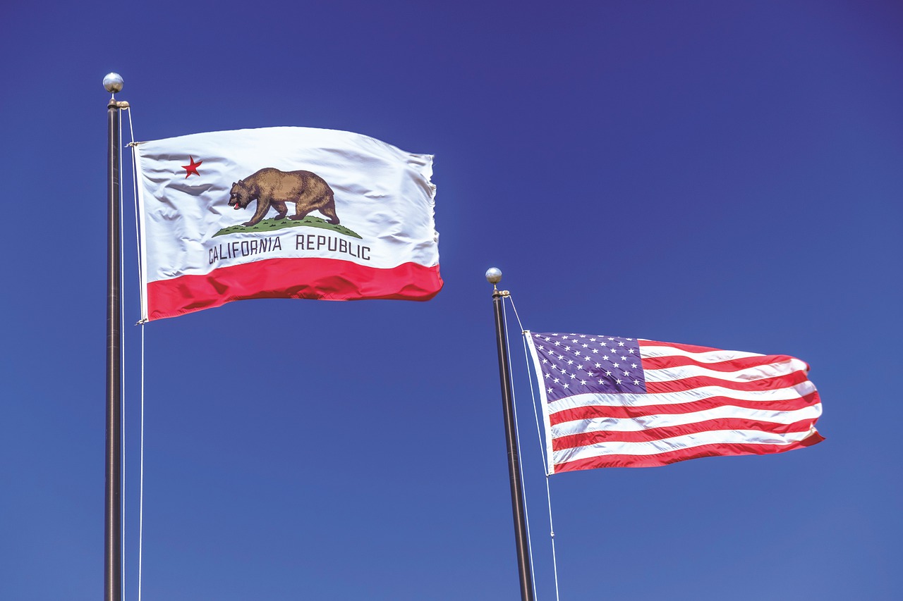 flag, california