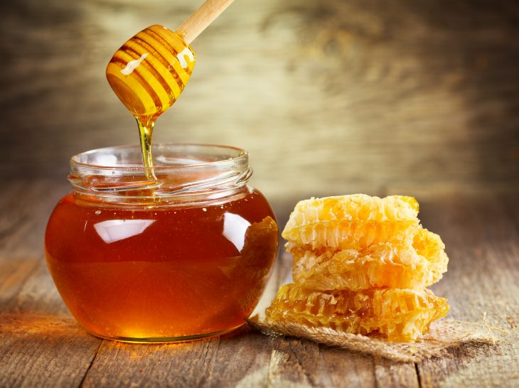 jar of honey, honeycomb, honey facts