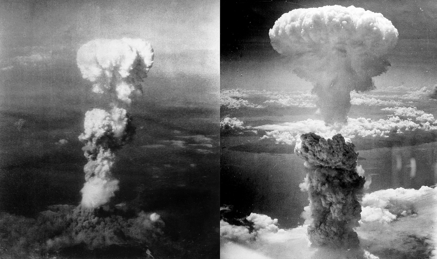 WW2 Facts, Composite Photo of Nuclear Bombings of Japan