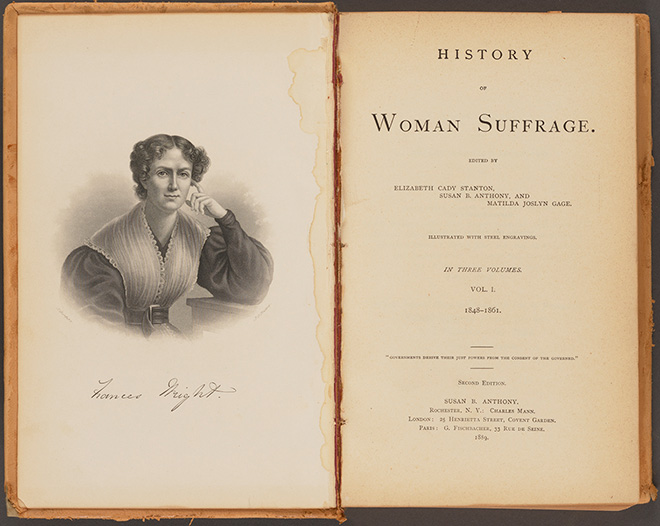 history of woman suffrage, elizabeth cady stanton, susan b. anthony