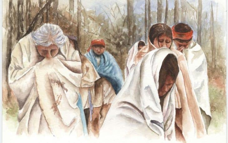 Artist Depiction of the Trail of Tears