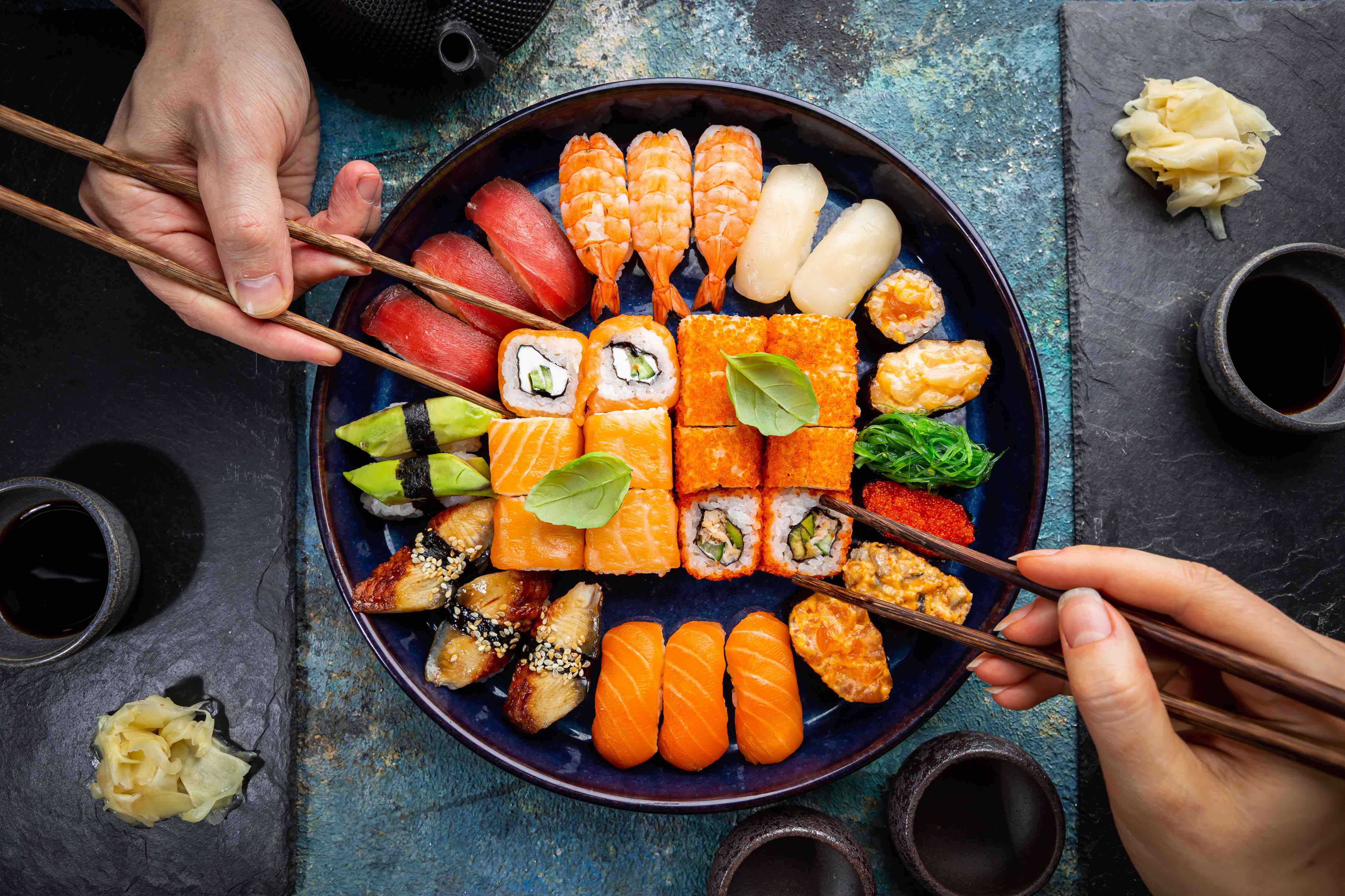 Set Of Sushi And Maki 
