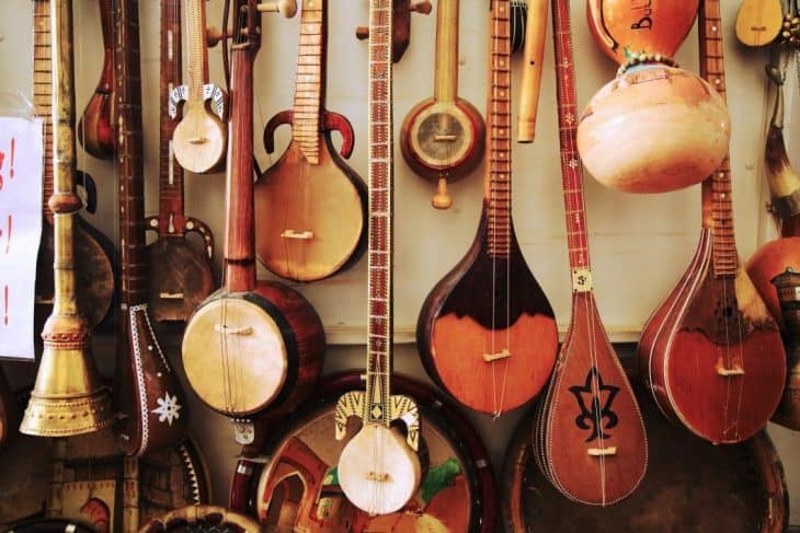 Different types deals of string instruments