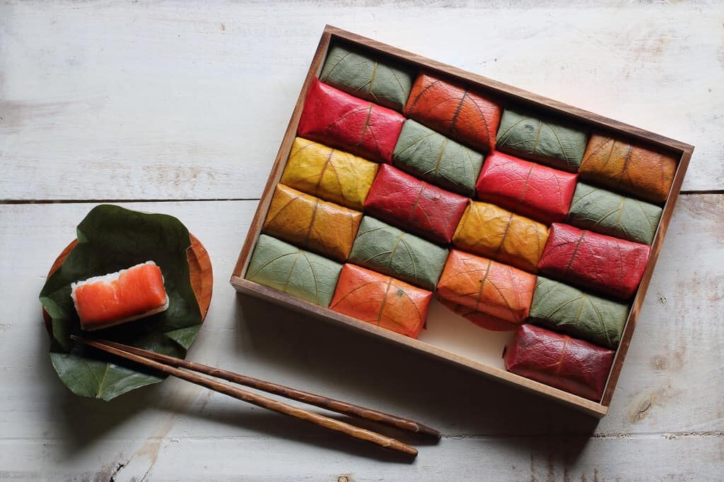 Kakinohazushi, types of sushi