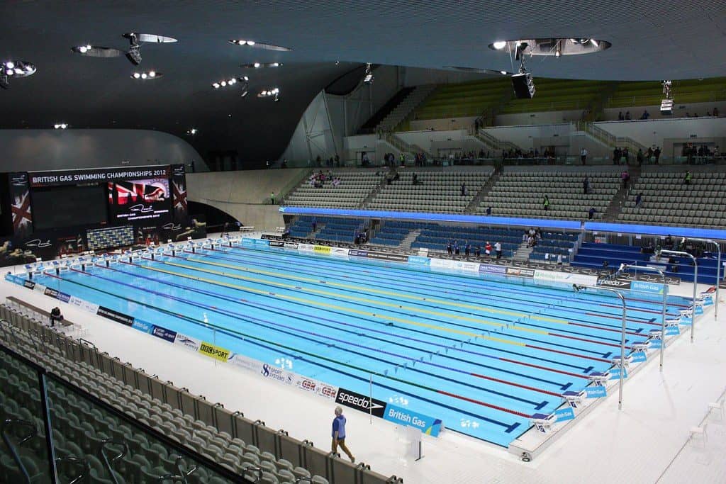London olympic swimming pool