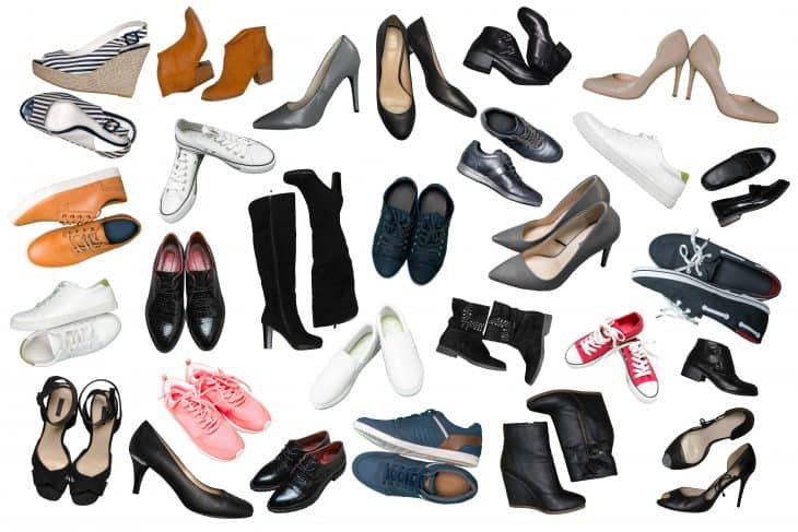 different types of shoes