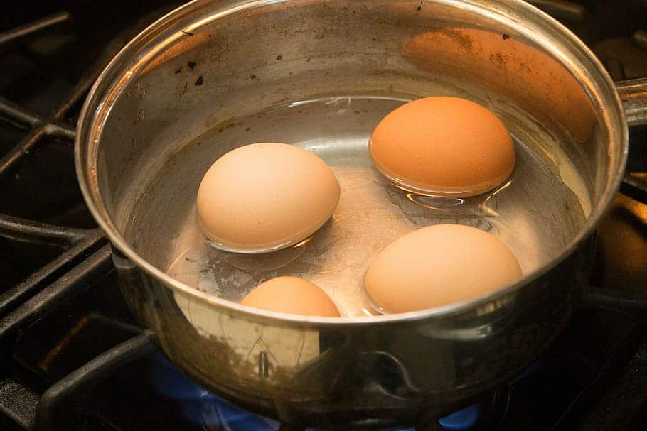 boiling eggs