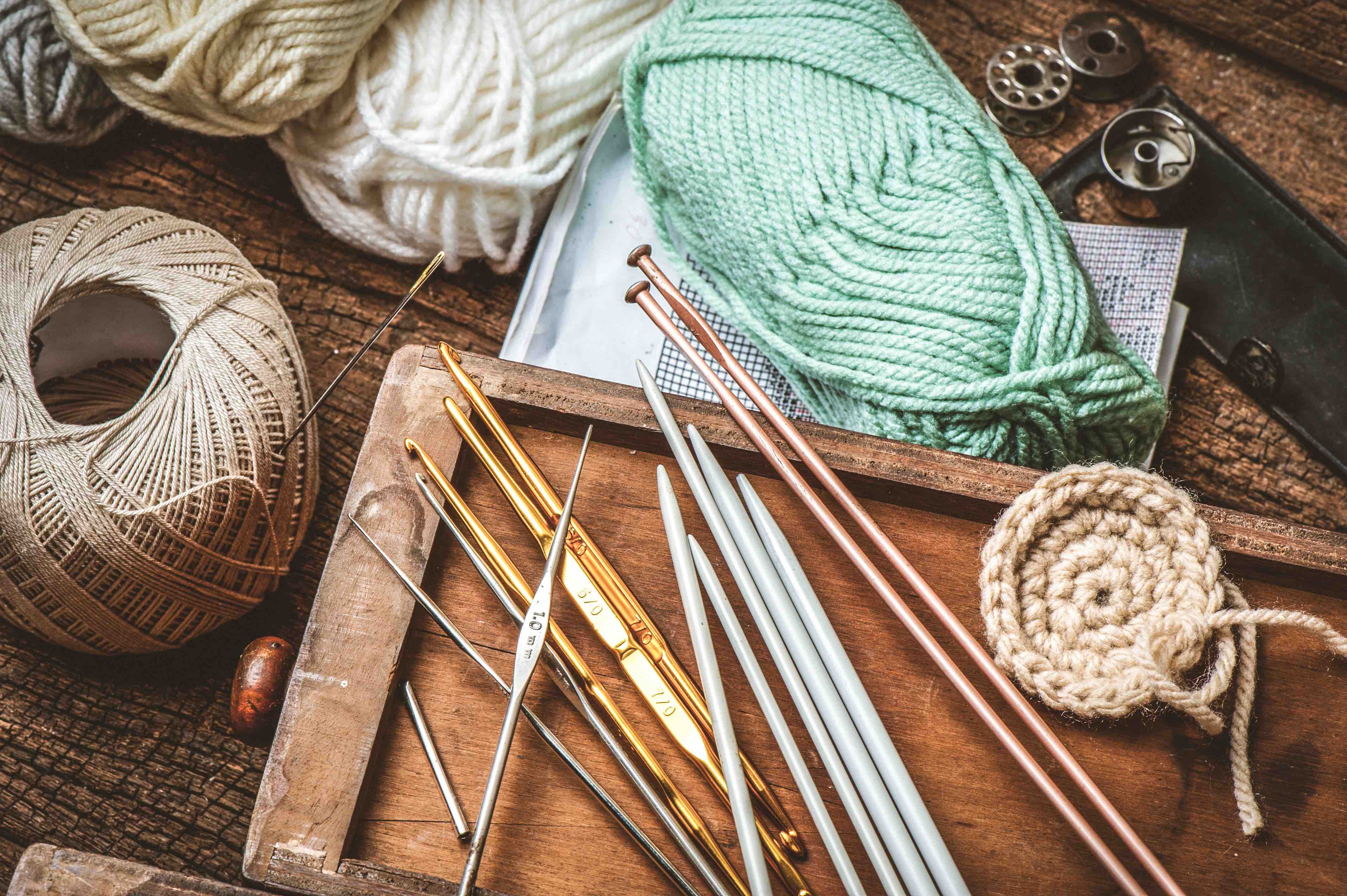 Tools Hanging Rope Plastic Needle Crochet Knit Knitting Row
