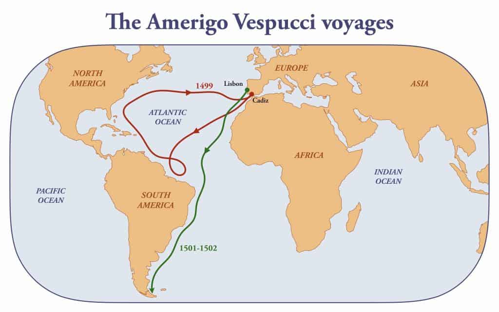 amerigo vespucci why was the voyage undertaken