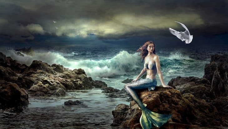 sea, mermaid, fantasy