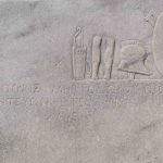 ancient Greek marble tombstone, dead languages