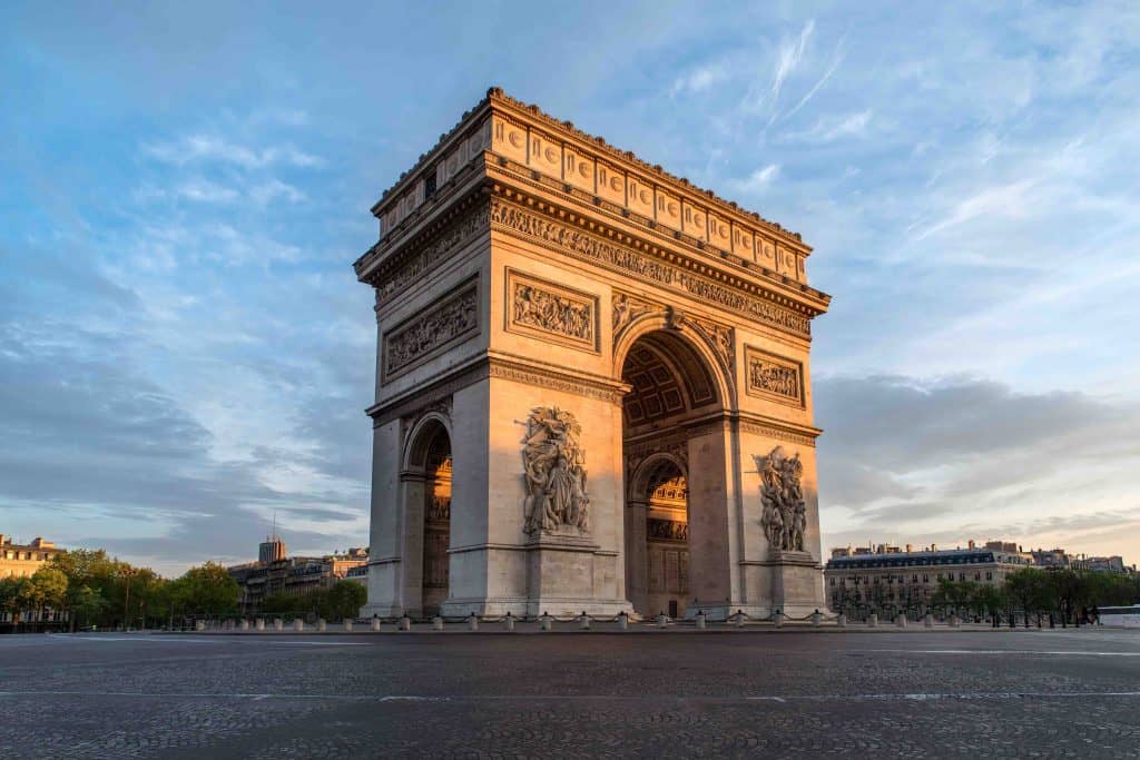 Arc de Triomphe, famous landmarks