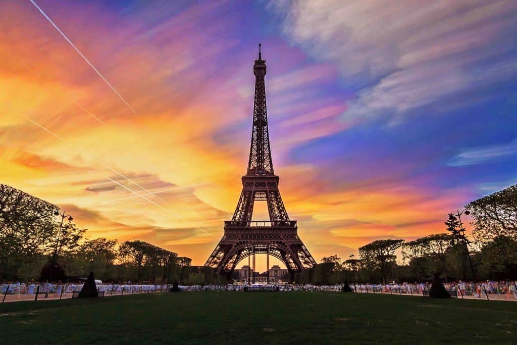 Eiffel Tower, famous landmarks