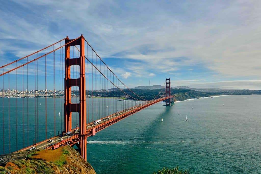 Golden Gate Bridge, famous landmarks