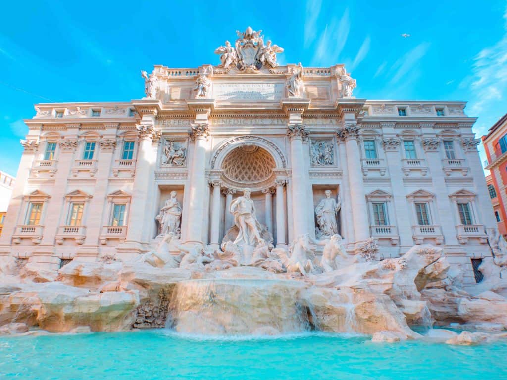 Trevi Fountain, famous landmarks