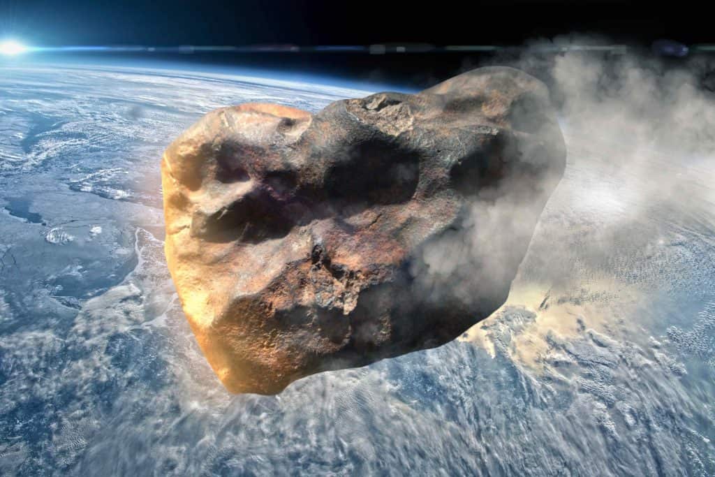asteroid approaches the earth, celestial body