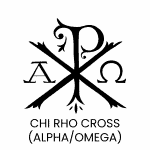 Chi Rho Cross (Alpha/Omega)