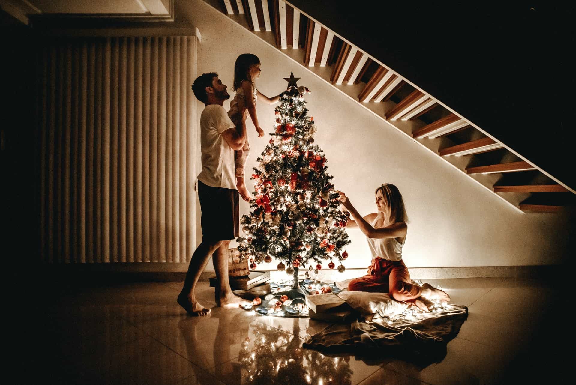 Family Christmas, Artificial Christmas Tree