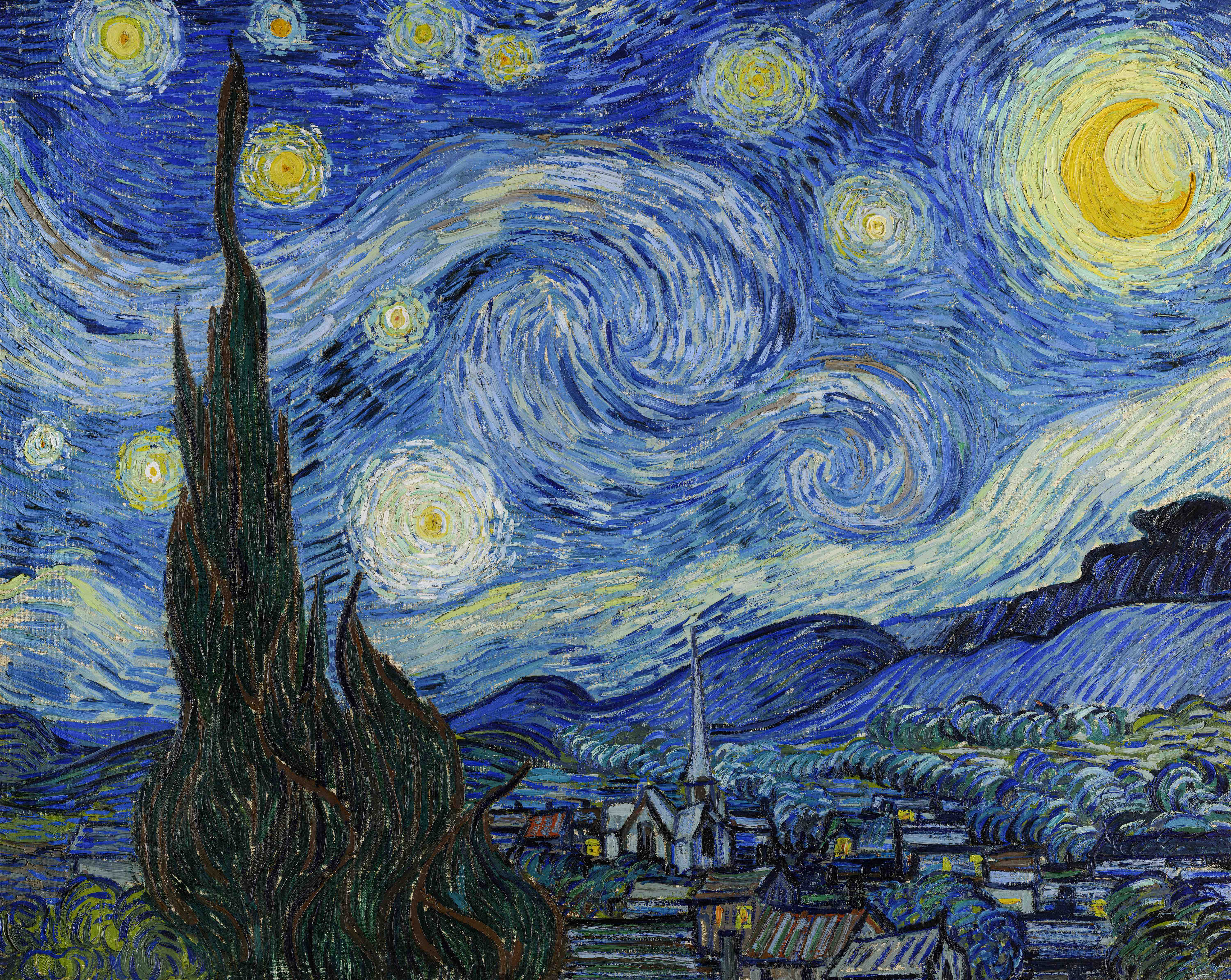 The Starry Night, Vincent van gogh