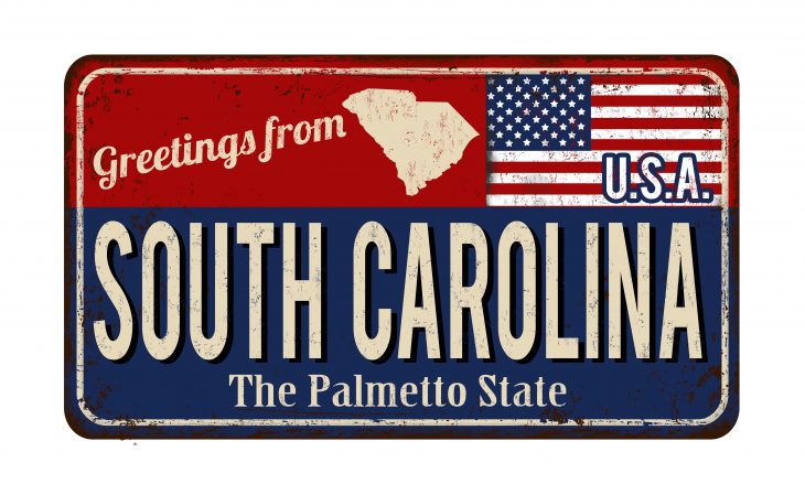 south carolina welcome sign