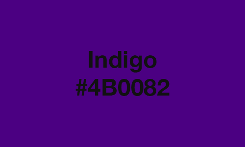 Indigo Color #4B0082: Shades and Combinations