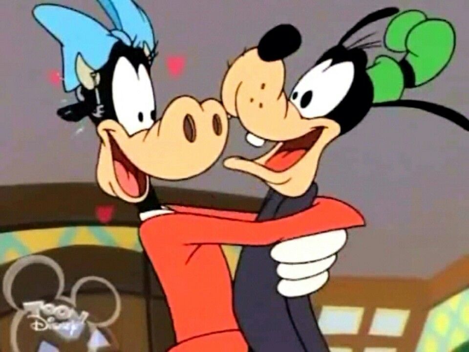 Clarabelle Cow and Goofy