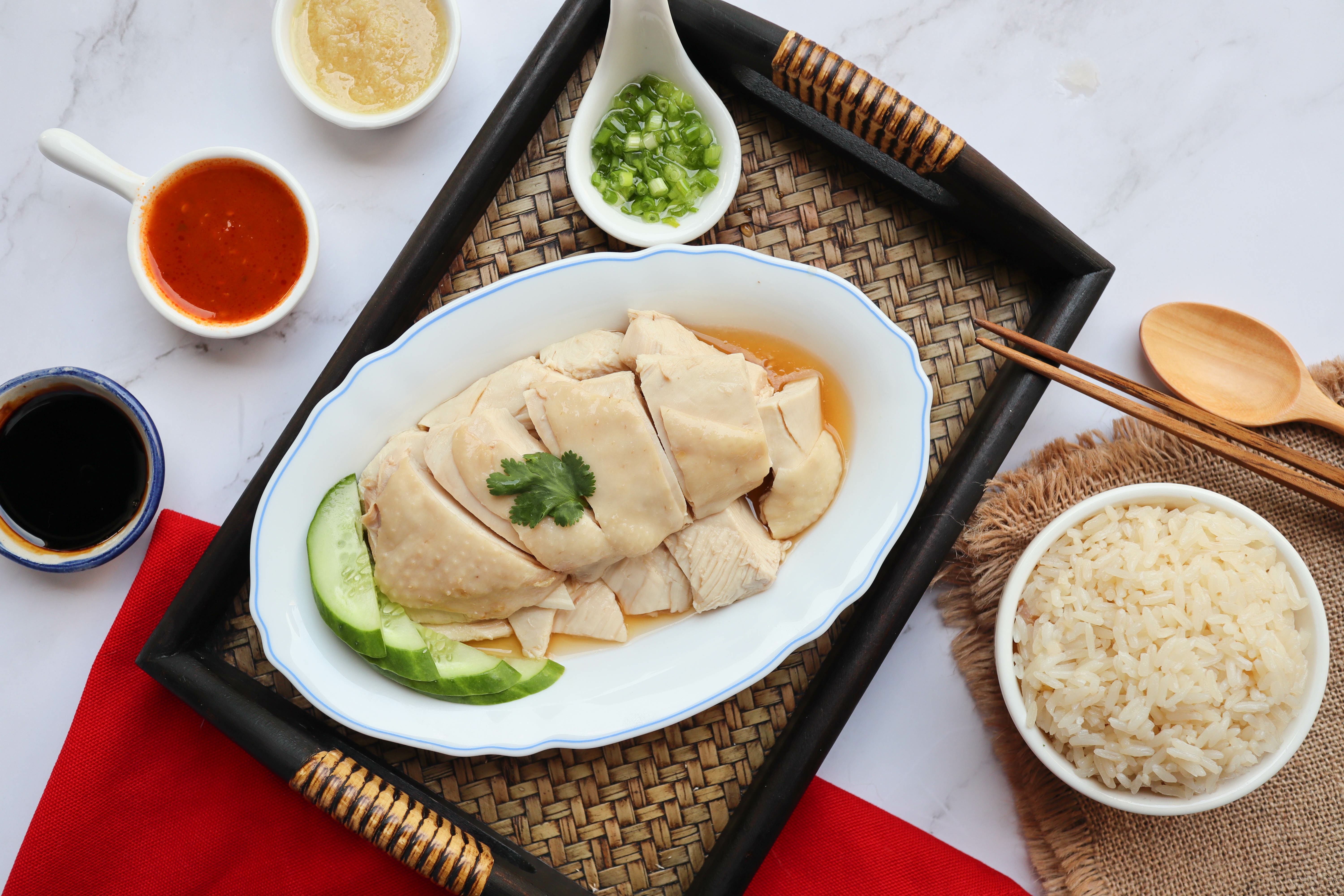 Hainanese chicken rice