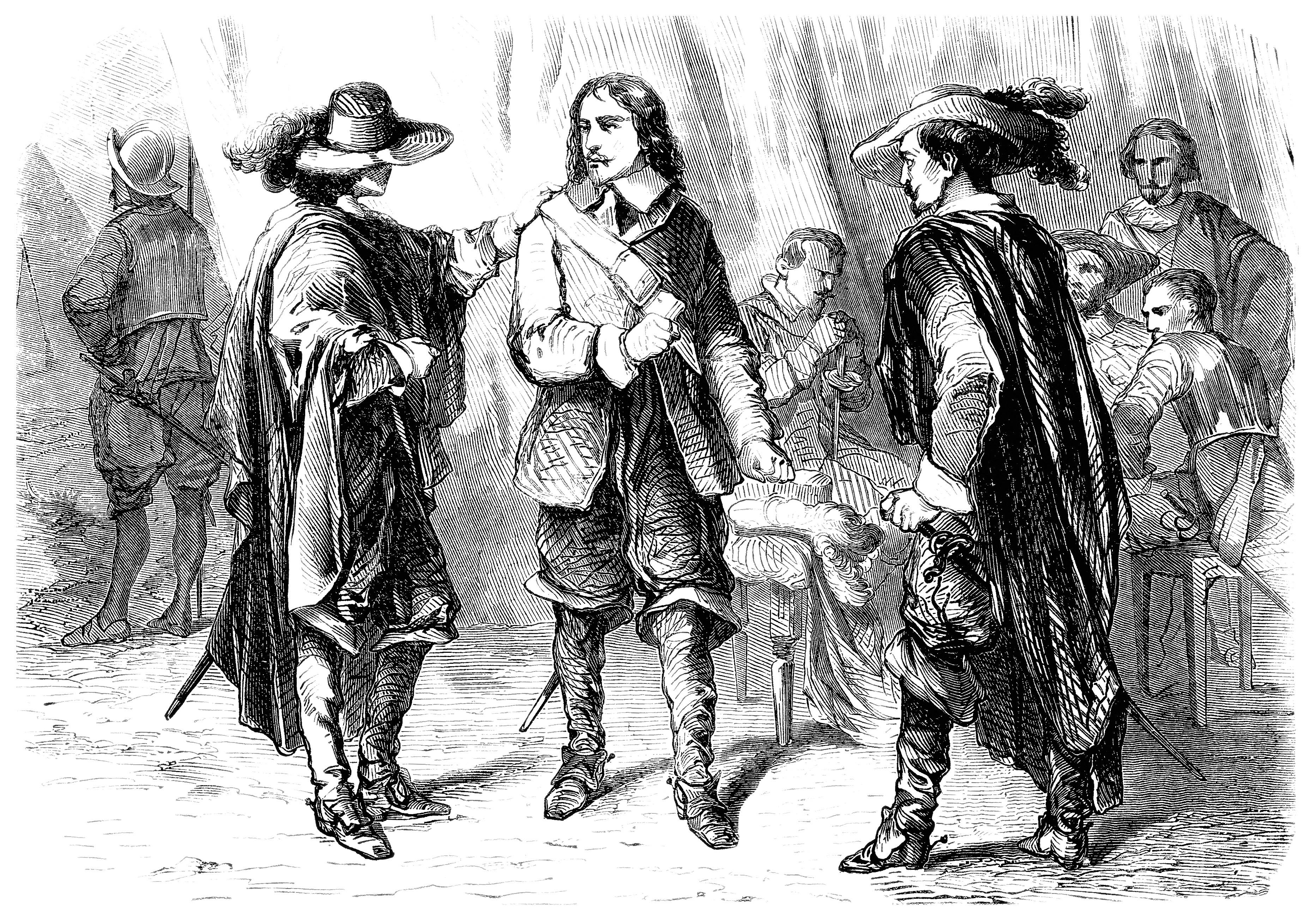 Porthos, Aramis, and Athos, the Three Musketeers