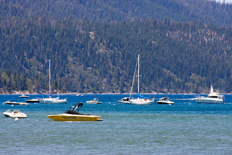 Boats on Lake Tahoe