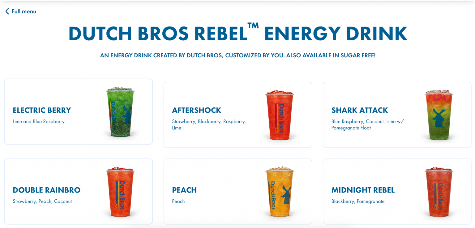 Dutch Bros Nutrition Facts 15 Fun Facts You Didn't Know