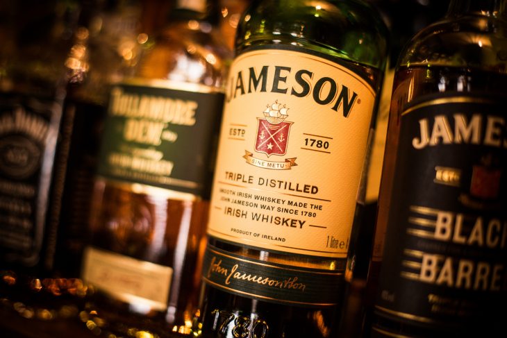 Jameson Irish whiskey bottle