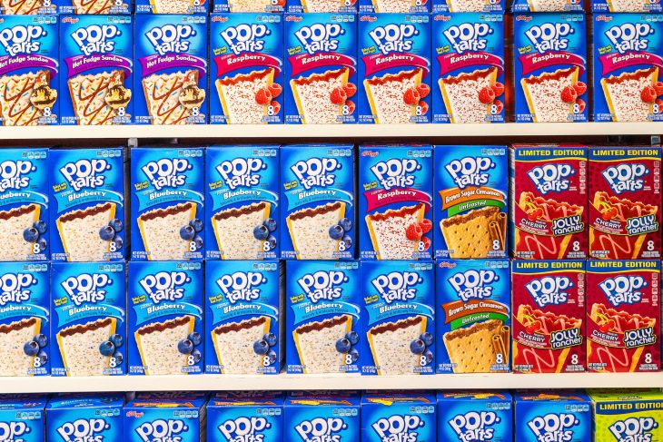 Pop-Tarts on display at a confectionery shop