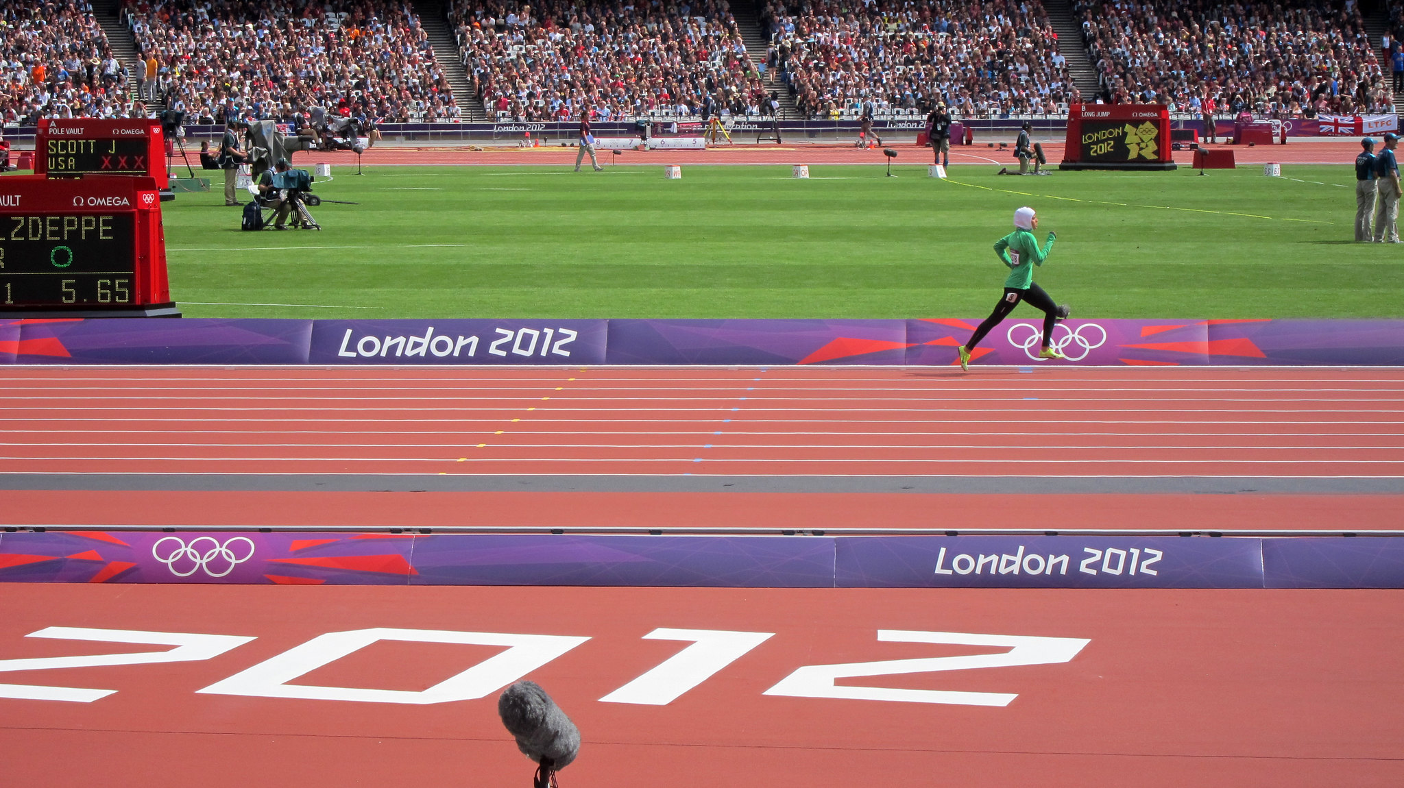 Sarah Attar at London Olympics