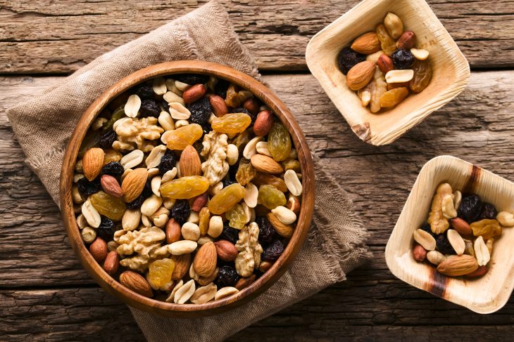 Trail Mix Snack of Nuts and Dried Fruits
